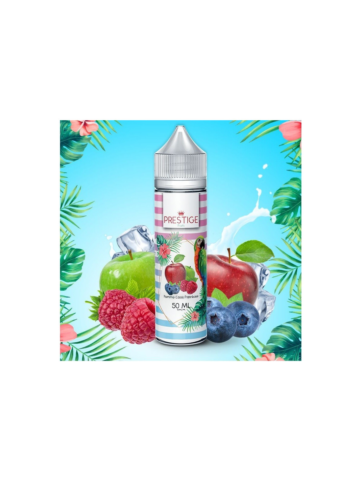E-LIQUIDE PRESTIGE FRUITS POMME CASSIS FRAMBOISE 50ML - VAPE CONNECTION