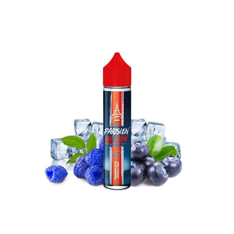 E-LIQUIDE N°17 FRAMBOISE BLEUE MYRTILLE 50ML - PARISIEN OU RIEN
