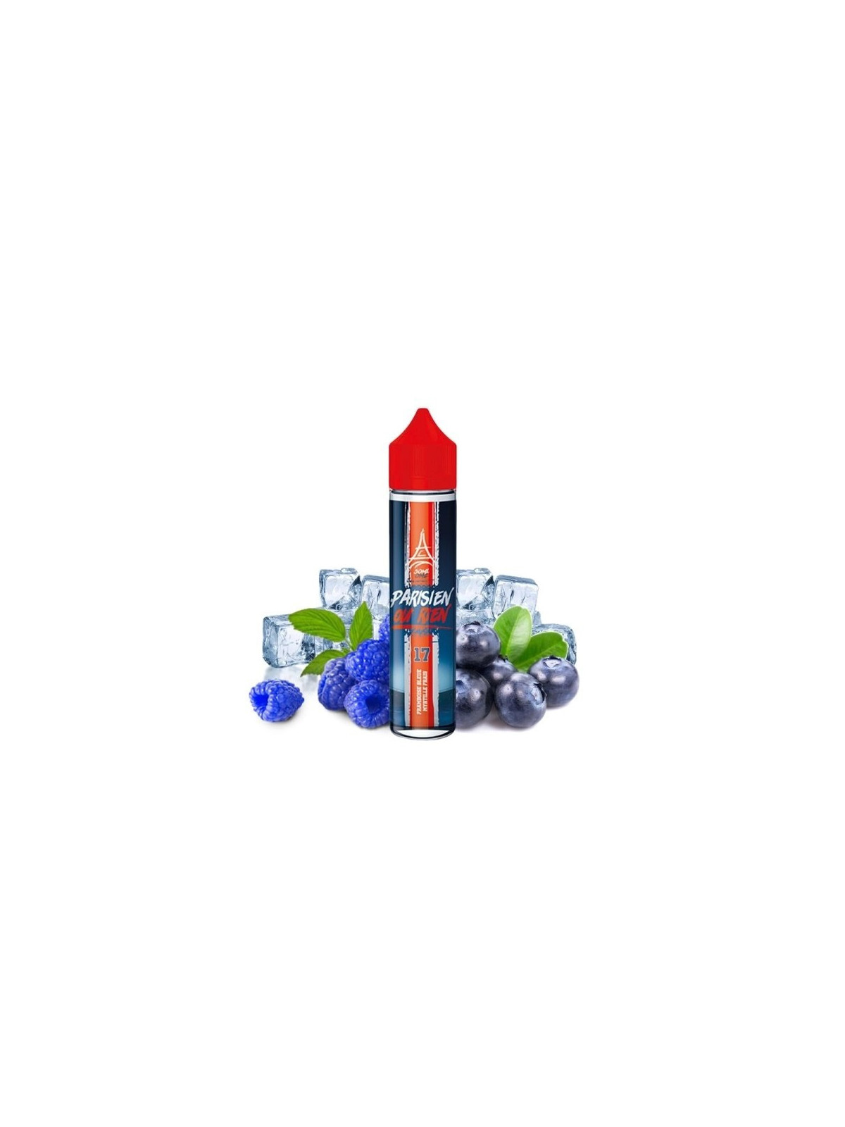 E-LIQUIDE N°17 FRAMBOISE BLEUE MYRTILLE 50ML - PARISIEN OU RIEN