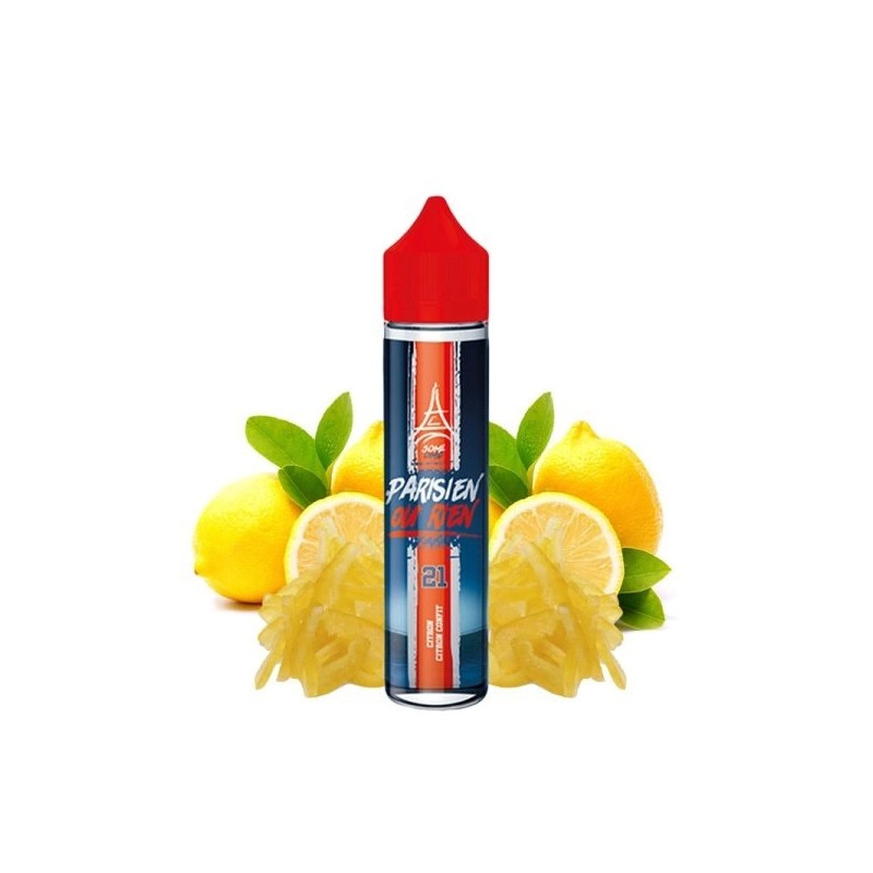 E-LIQUIDE N°21 CITRON CITRON CONFIT 50ML - PARISIEN OU RIEN