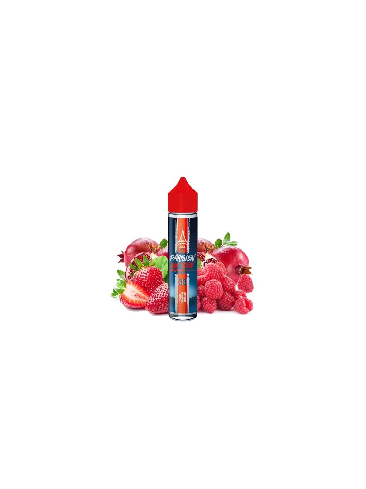 E-LIQUIDE N°33 FRAMBOISE GRENADE 50ML - PARISIEN OU RIEN