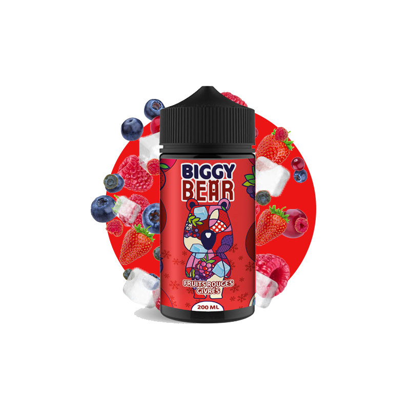 E-LIQUIDE FRUITS ROUGES GIVRÉS 200ML - BIGGY BEAR
