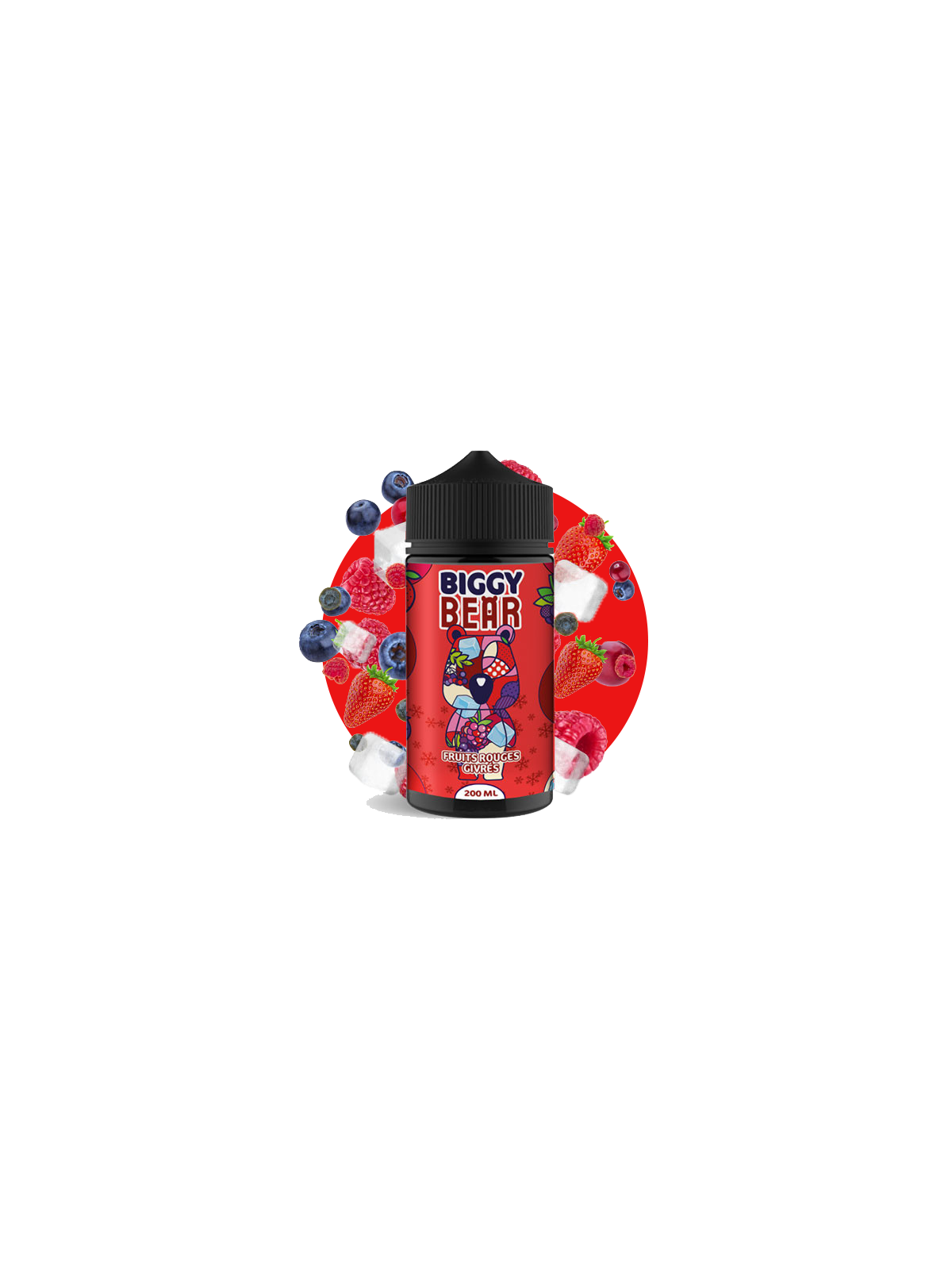 E-LIQUIDE FRUITS ROUGES GIVRÉS 200ML - BIGGY BEAR