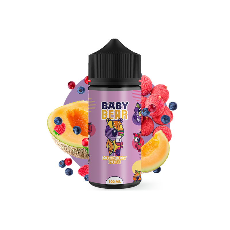 E-LIQUIDE MELON BERRY LYCHEE 100ML - BABY BEAR