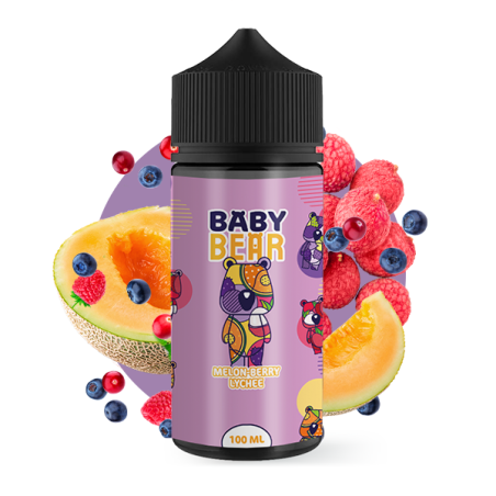 E-LIQUIDE MELON BERRY LYCHEE 100ML - BABY BEAR