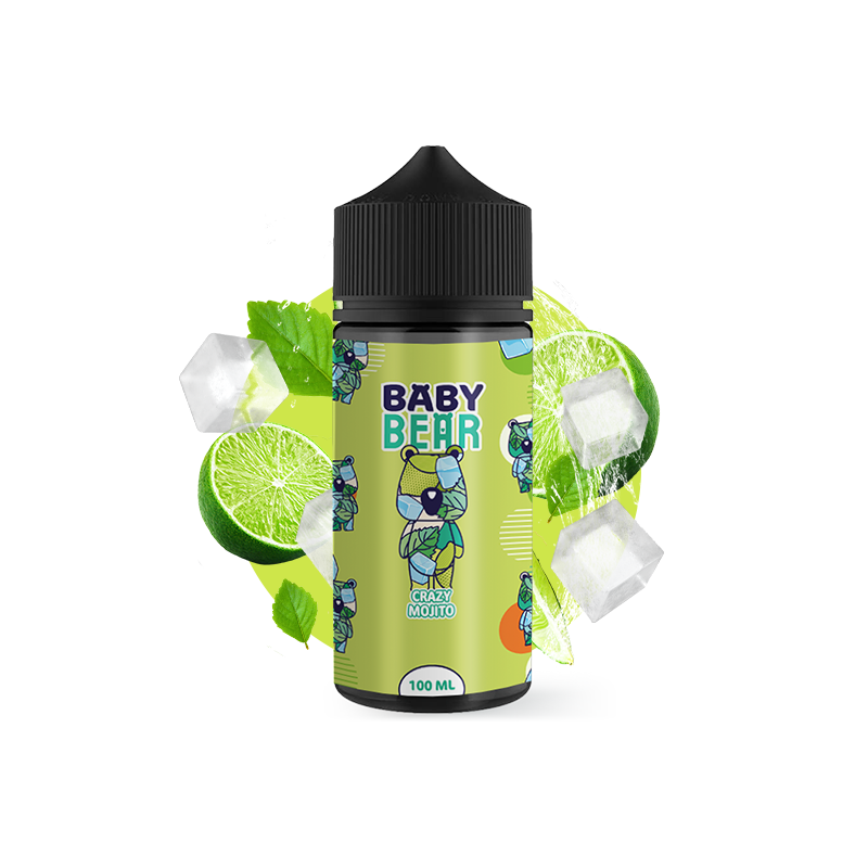 E-LIQUIDE CRAZY MOJITO 100ML - BABY BEAR