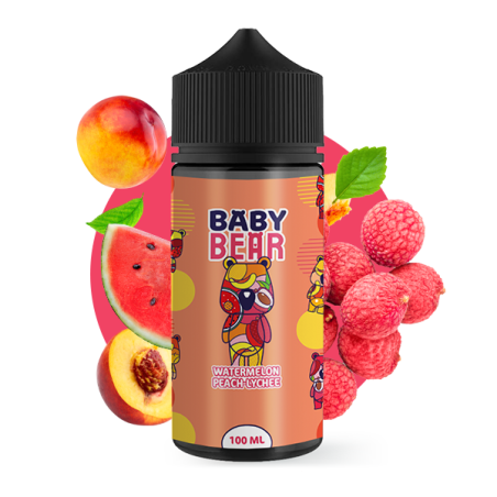 E-LIQUIDE WATERMELON PEACH LYCHEE 100ML - BABY BEAR