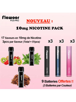 FLAWOOR Pack 10Mg De Nicotine