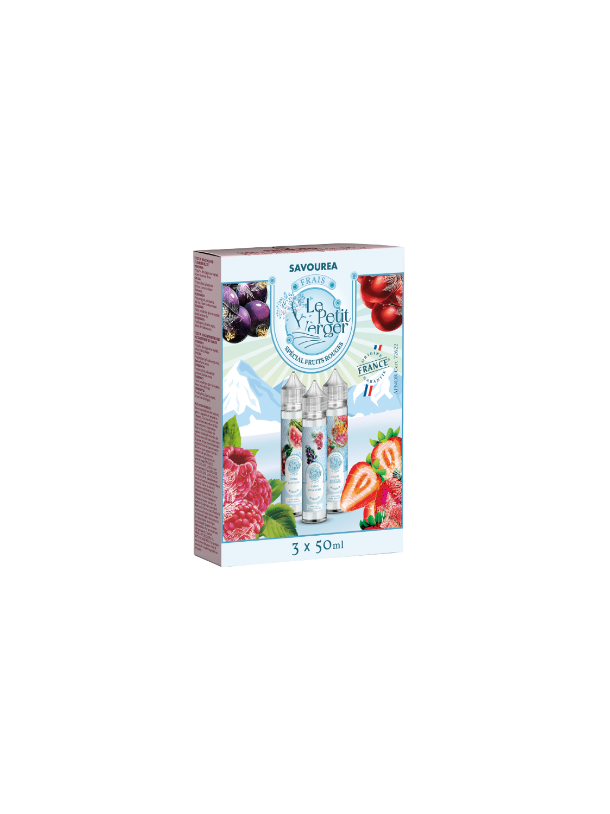 SAVOUREA Pack Special Fruits Rouges Frais 3X50ml Le Petit Verger