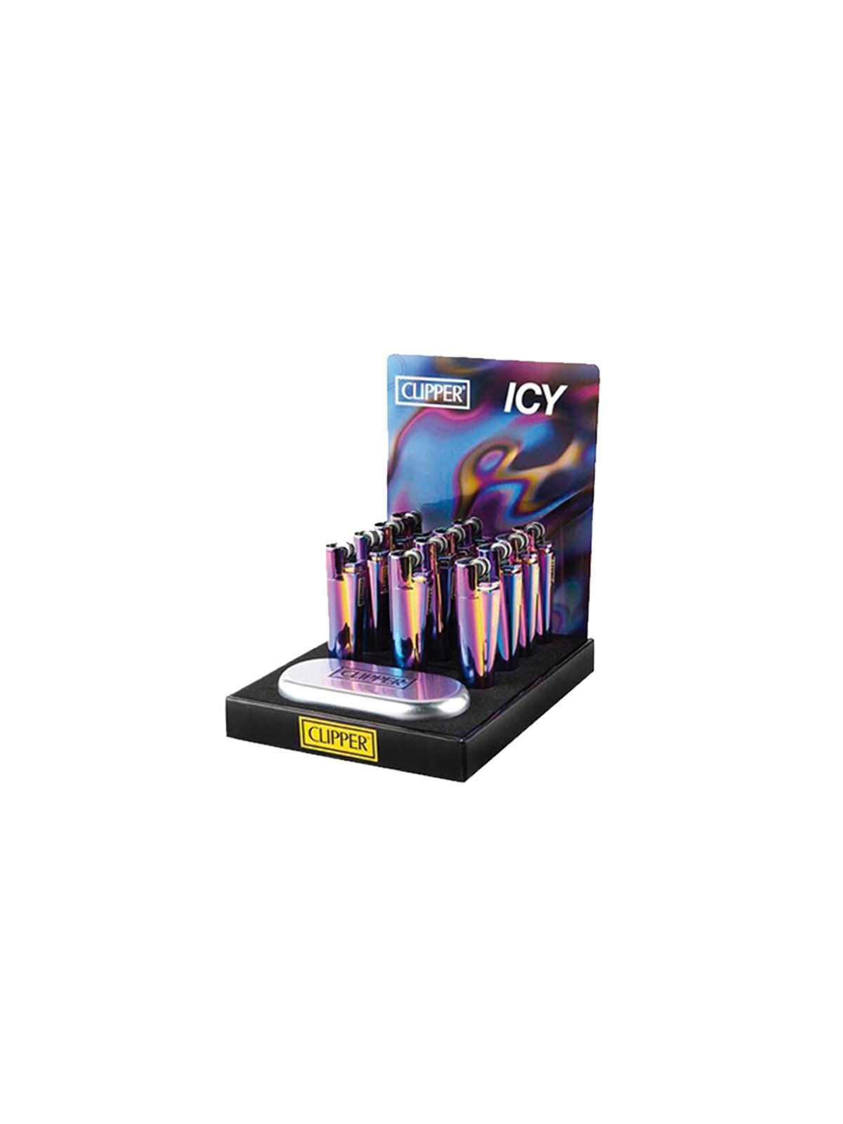 Briquet Pierre Clipper Icy Color / 12Pcs