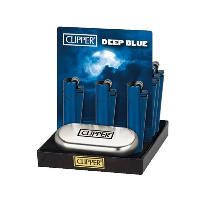 Briquet Pierre Clipper Deep Blue / 12Pcs