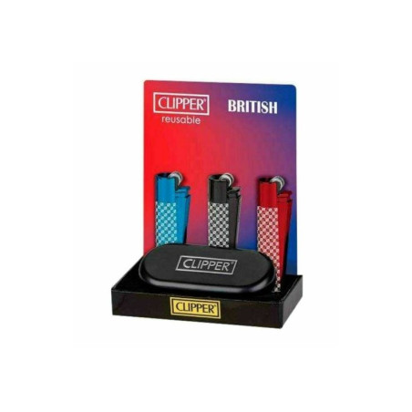 Briquet Pierre Clipper British Design / 12Pcs
