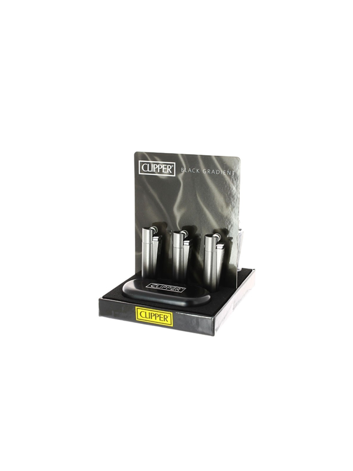 Briquet Pierre Clipper Metall Gradient / 12Pcs
