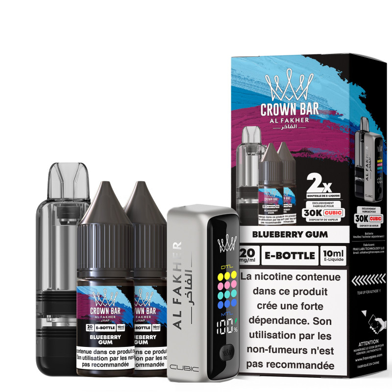 AL FAKHER Kit Cubic Blueberry Gum 30K