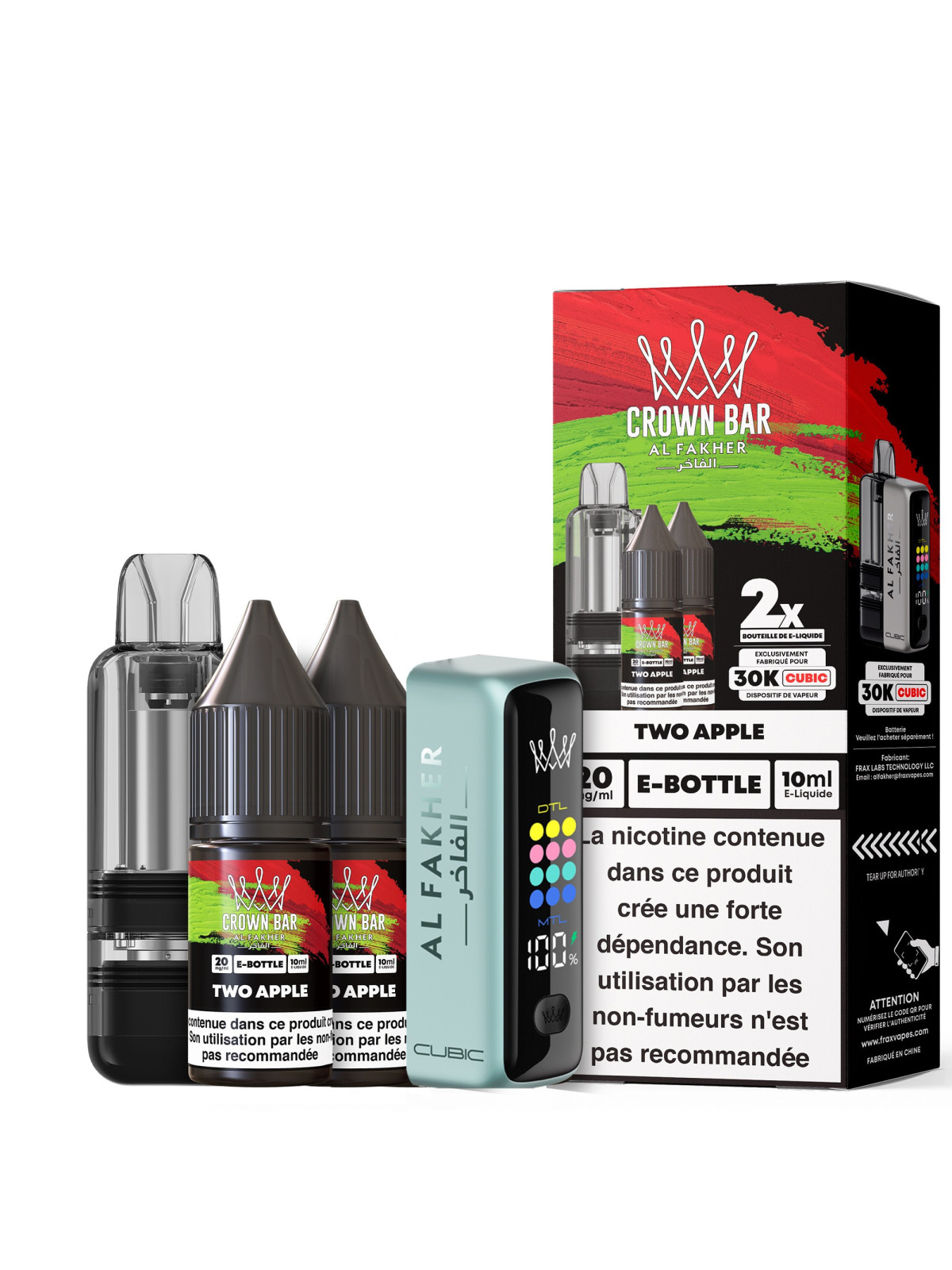 AL FAKHER Kit Cubic Two Apple 30K