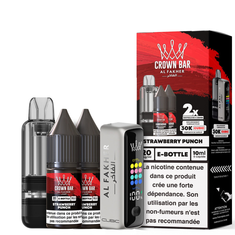 AL FAKHER Kit Cubic Strawberry Punch 30K