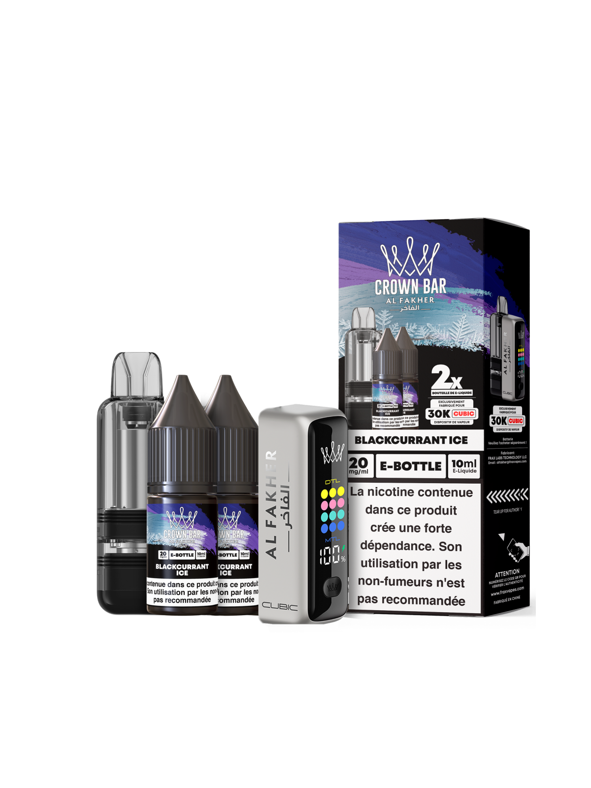 AL FAKHER Kit Cubic Blackcurrant Ice 30K