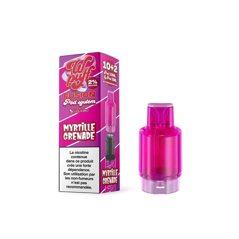LIQUIDEO Cartouche Myrtille Grenade - 15K Wpuff Fusion