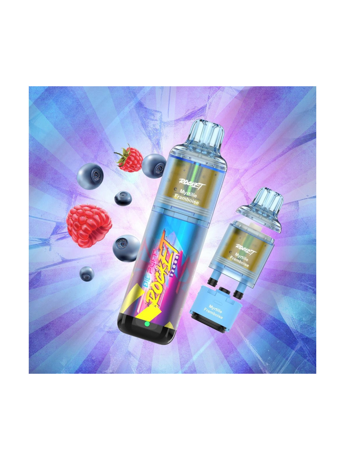 BIG PUFF Myrtille Framboise 32000 Puffs