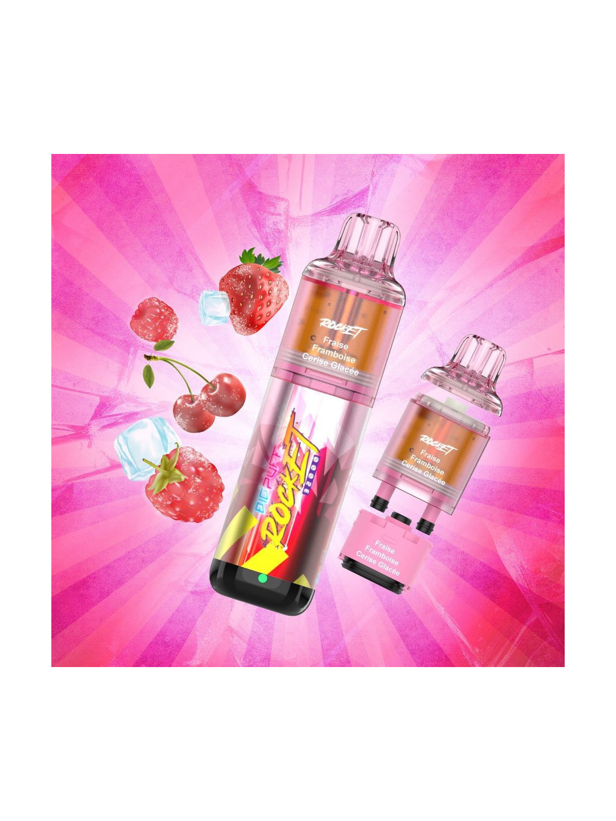 BIG PUFF Fraise Framboise Cerise 32000 Puffs