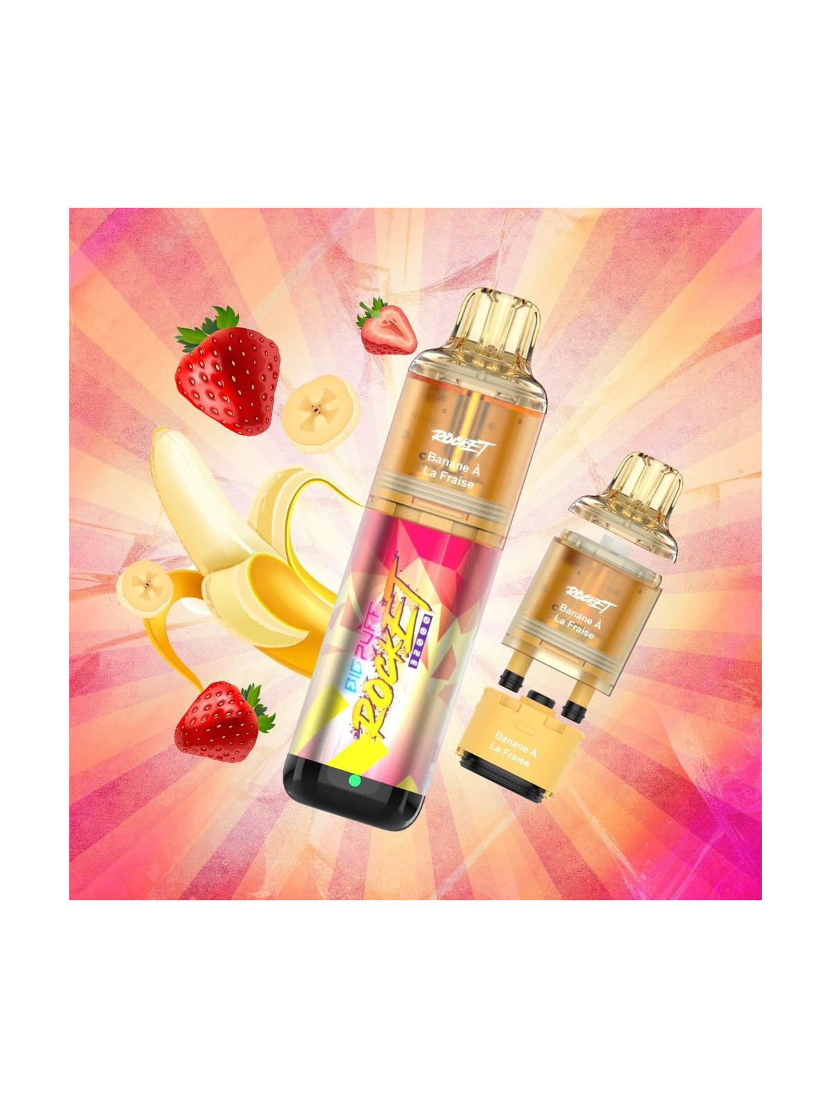 BIG PUFF Banane À La Fraise 32000 Puffs