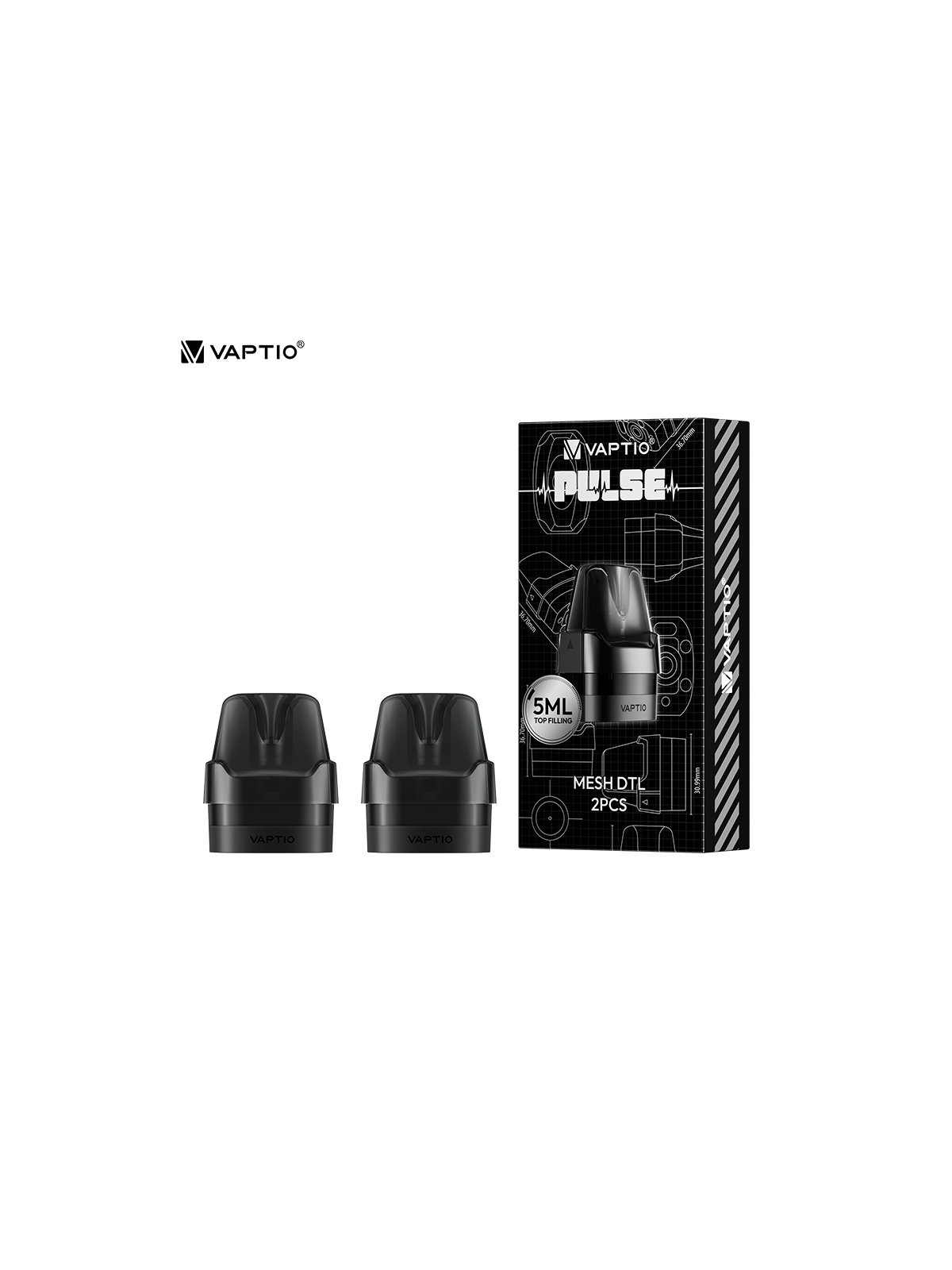 VAPTIO Cartouches Pod Pulse / 2Pcs