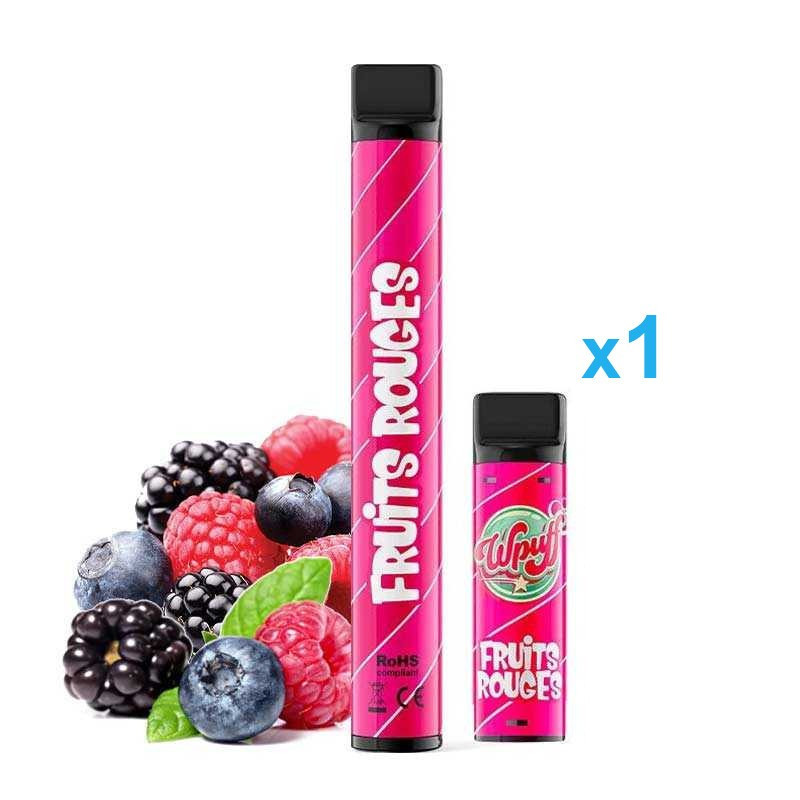 LIQUIDEO Kit Fruits Rouges (1Bat + 1Pod) - Wpuff 600