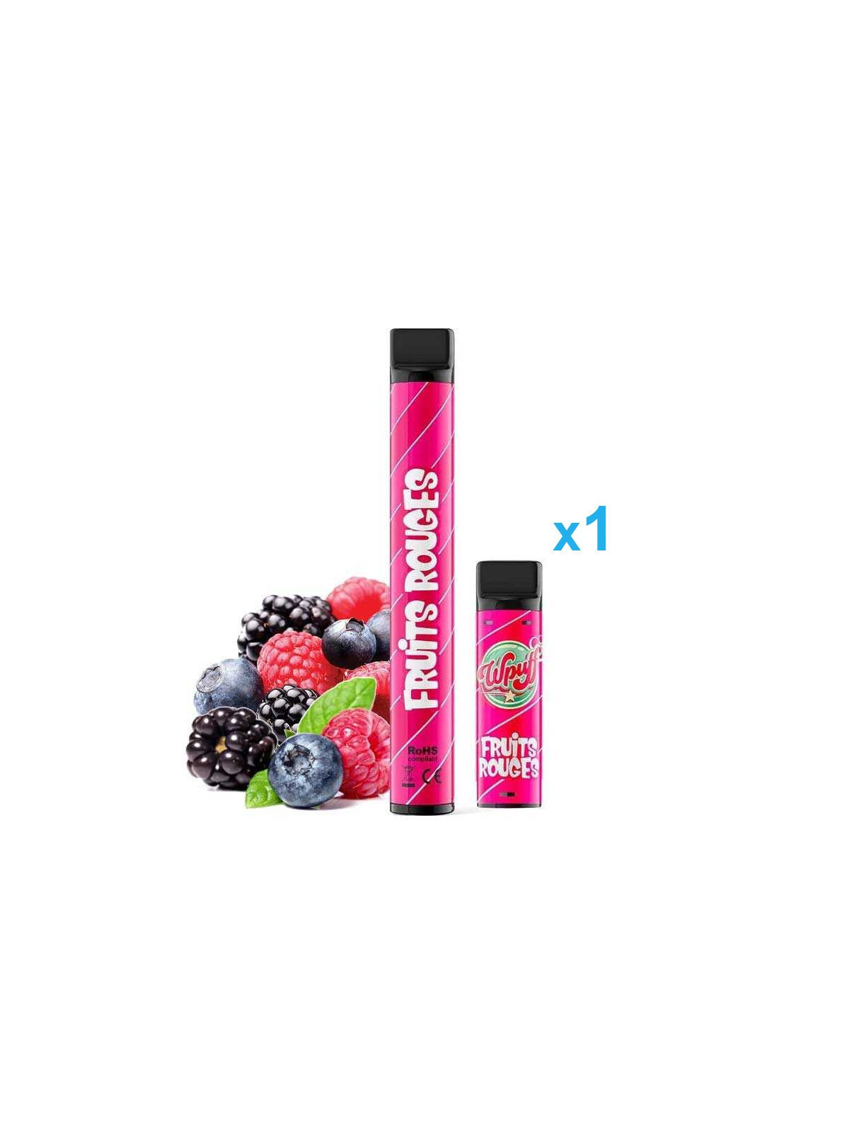 LIQUIDEO Kit Fruits Rouges (1Bat + 1Pod) - Wpuff 600