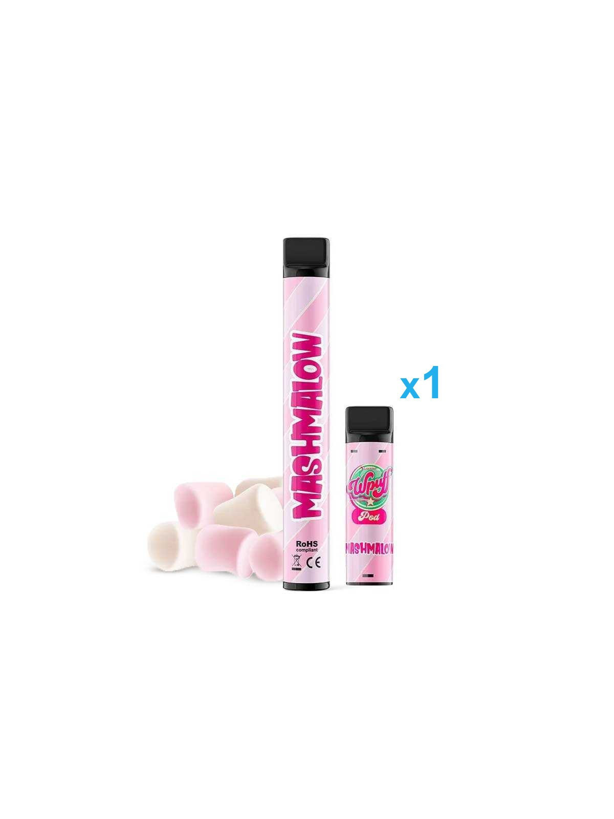 LIQUIDEO Kit Mashmalow (1Bat + 1Pod) - Wpuff 600