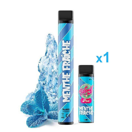 LIQUIDEO Kit Menthe Fraîche (1Bat + 1Pod) - Wpuff 600