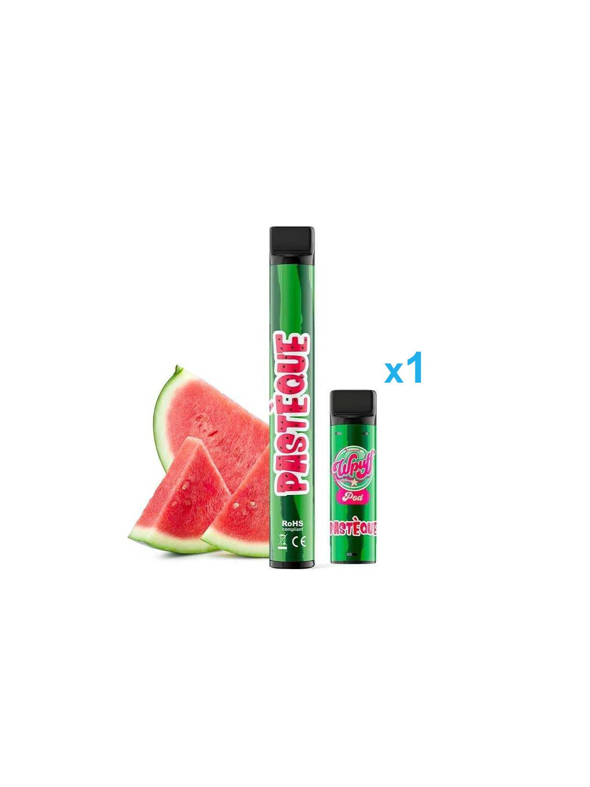LIQUIDEO Kit Pastèque (1Bat + 1Pod) - Wpuff 600