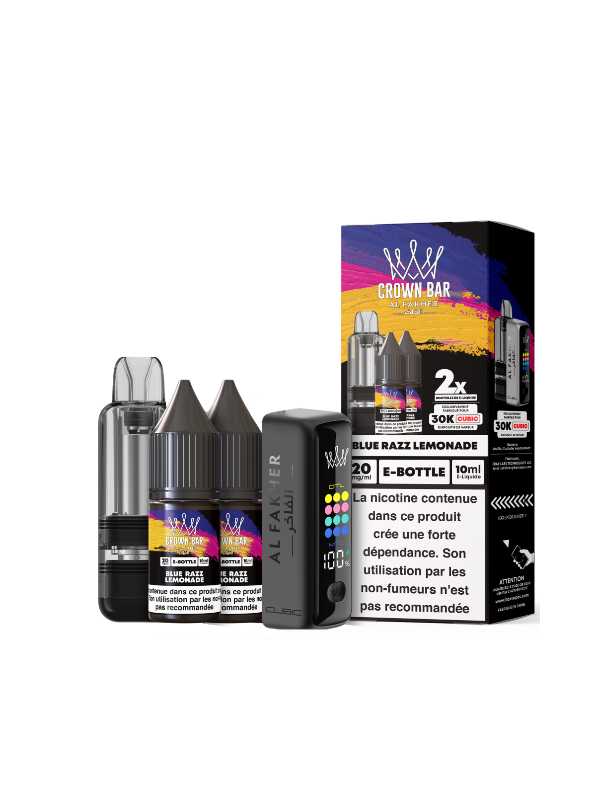 AL FAKHER Kit Cubic Blue Razz Lemonade 30K