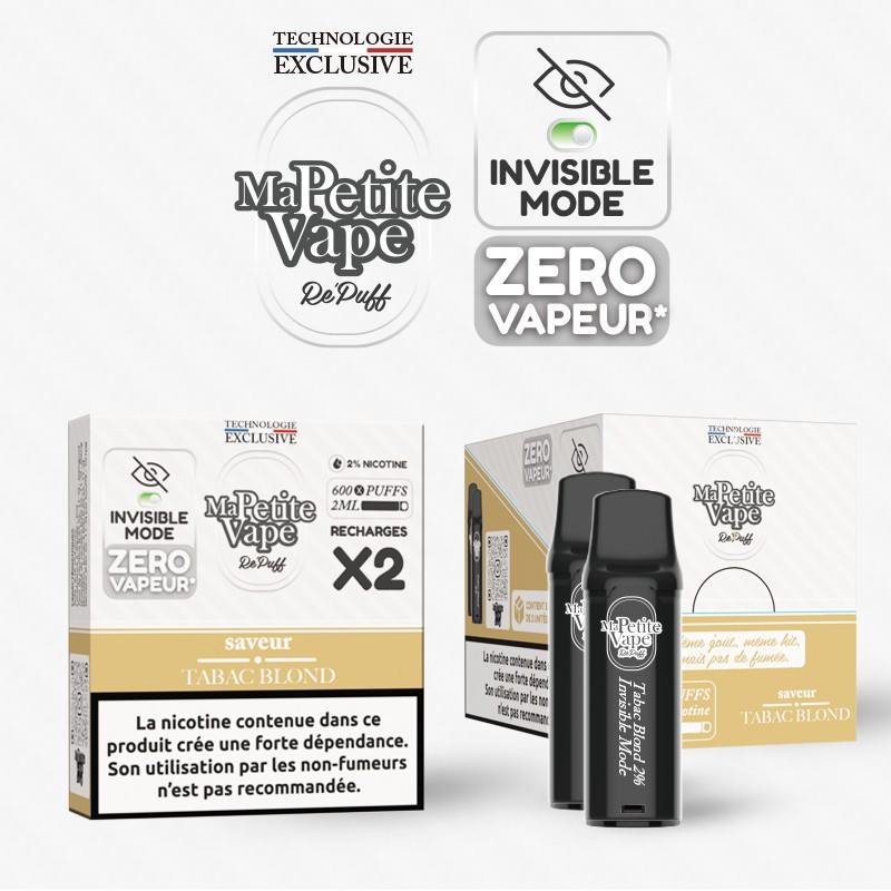 MA PETITE VAPE Cartouche Tabac Blond /2Pcs