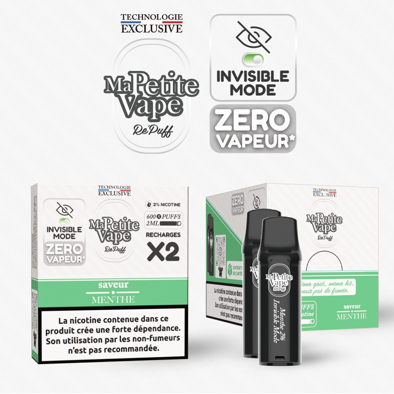 MA PETITE VAPE Cartouche Menthe /2Pcs