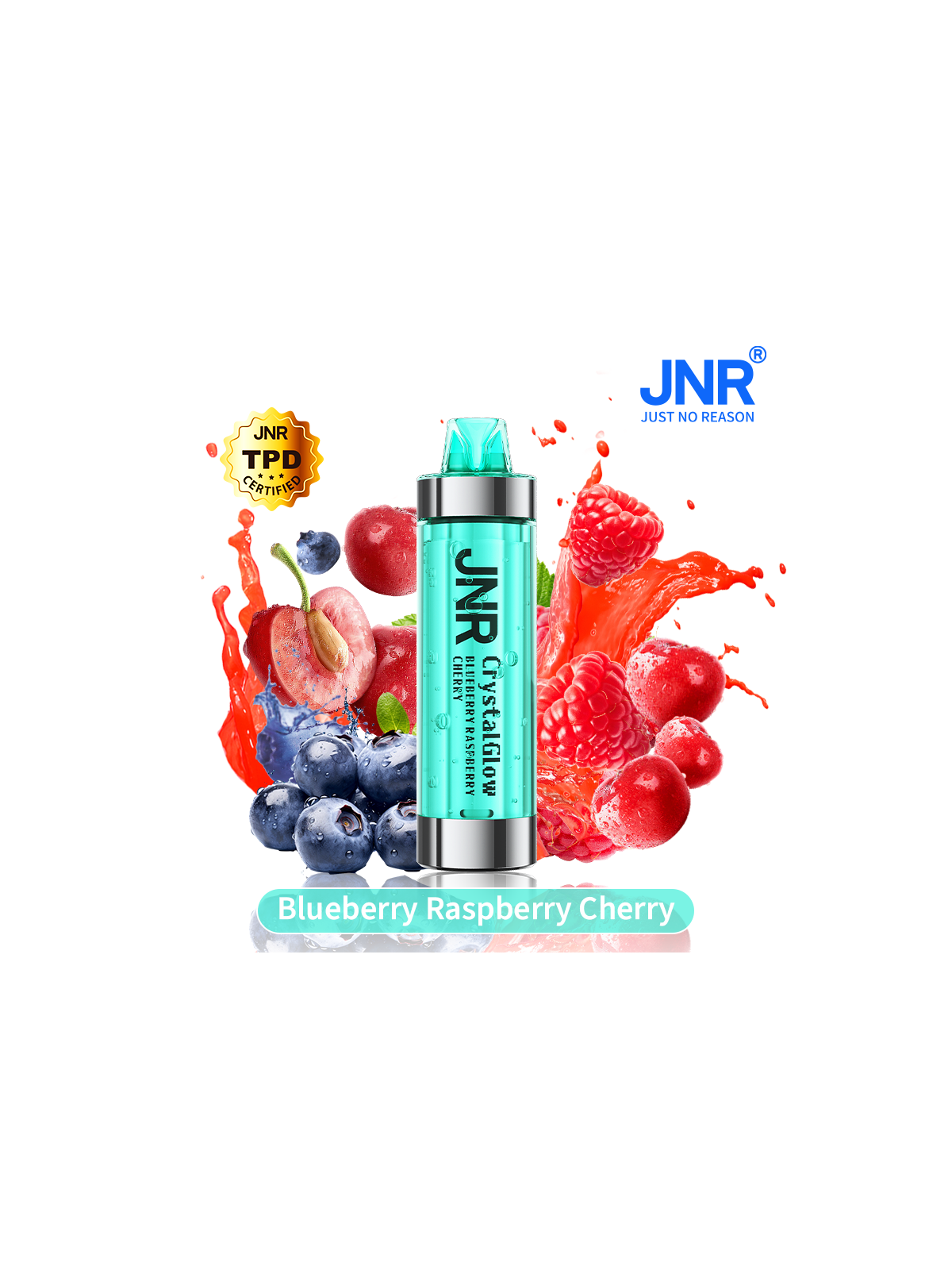 Blueberry Raspberry Cherry 33000 puffs - CRYSTAL GLOW JNR