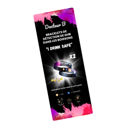 Bracelet De Détection De Ghb - I Drink Safe De Doctor B