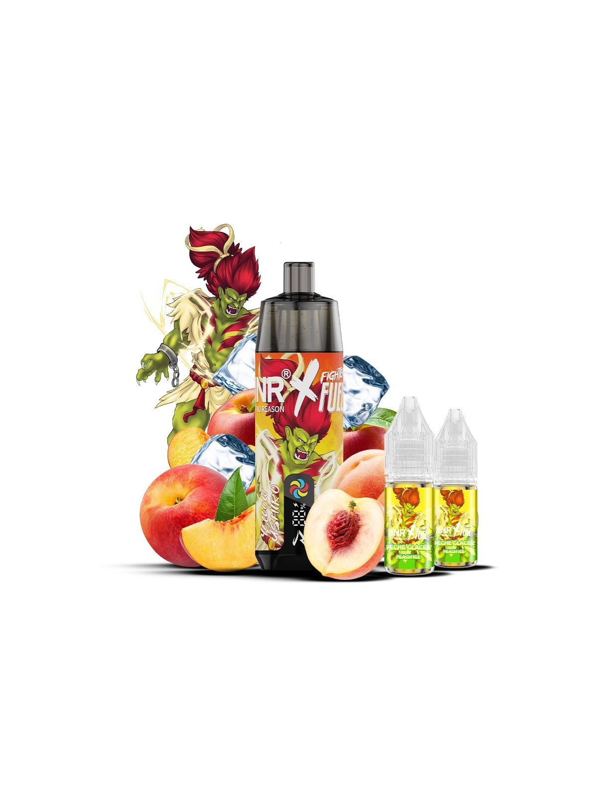 FIGHTER FUEL Yellow Ushiro 28000 Puffs