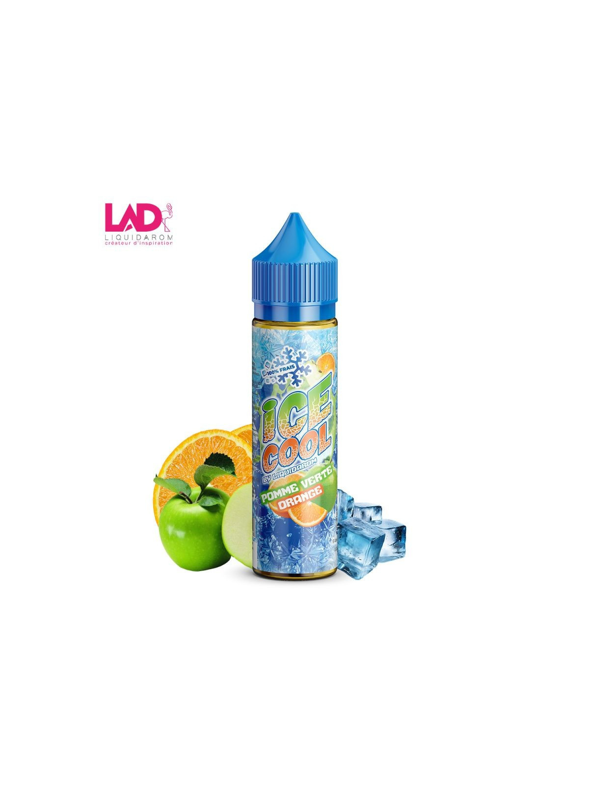 LIQUIDAROM Pomme Verte Orange 50ml - Ice Cool