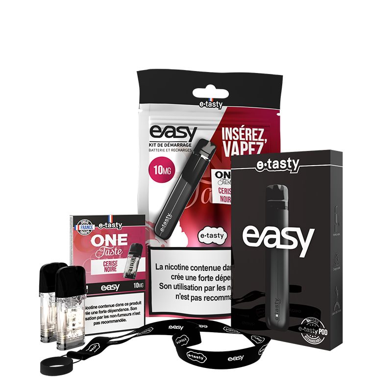 KIT DE DEMARRAGE ONE TASTE CERISE NOIRE 10MG - EASY