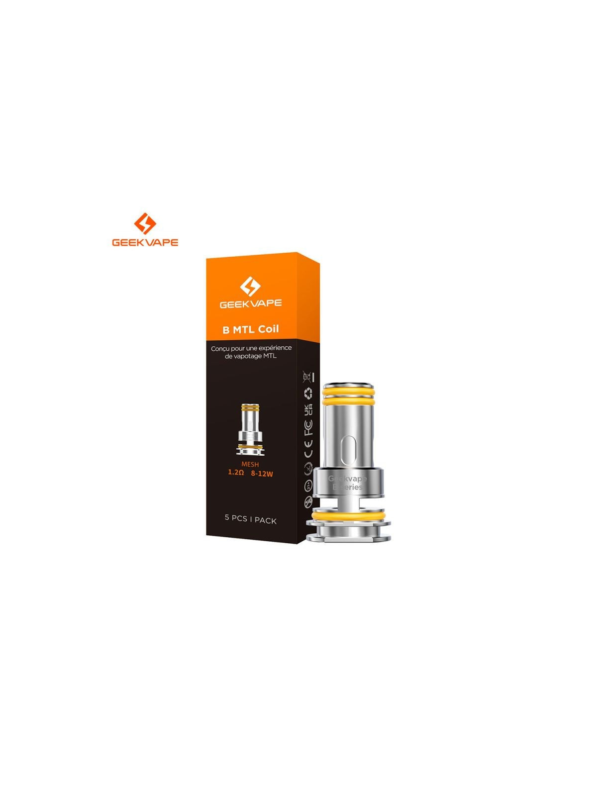 GEEKVAPE Résistances B MTL Coil / 5Pcs