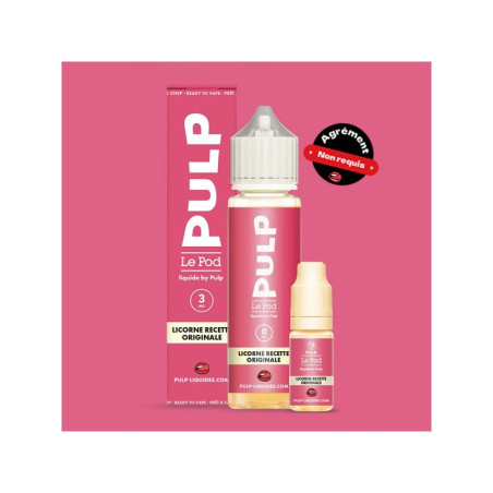 Pack 60ml Licorne Recette Originale Le Pod Liquide By Pulp - Packs…
