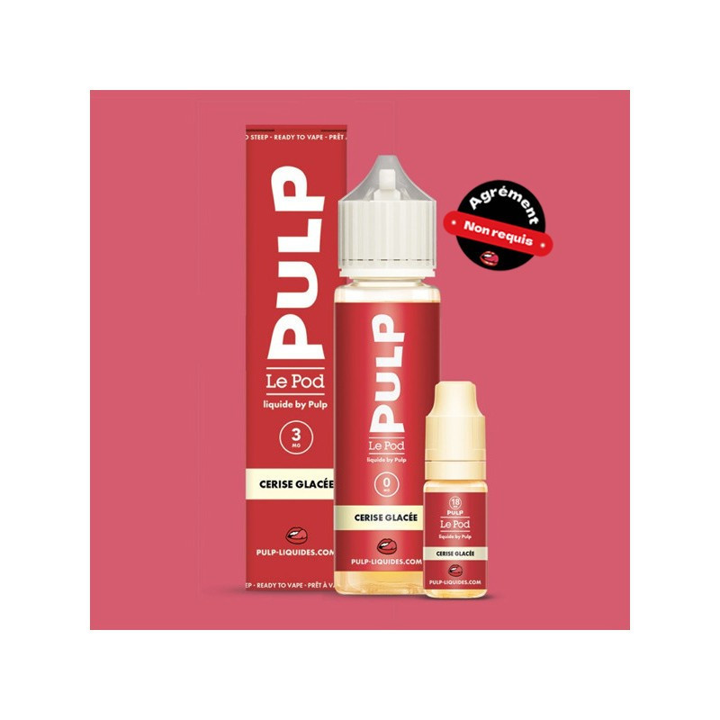 Pack 60ml Cerise Glacée Le Pod Liquide By Pulp - Packs Grands…
