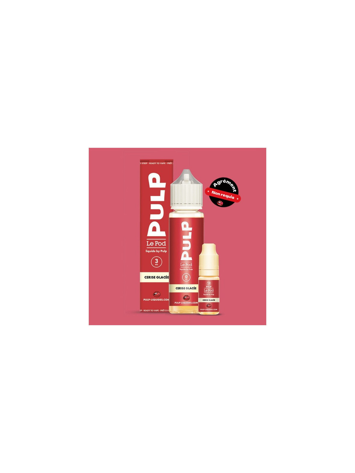 Pack 60ml Cerise Glacée Le Pod Liquide By Pulp - Packs Grands…