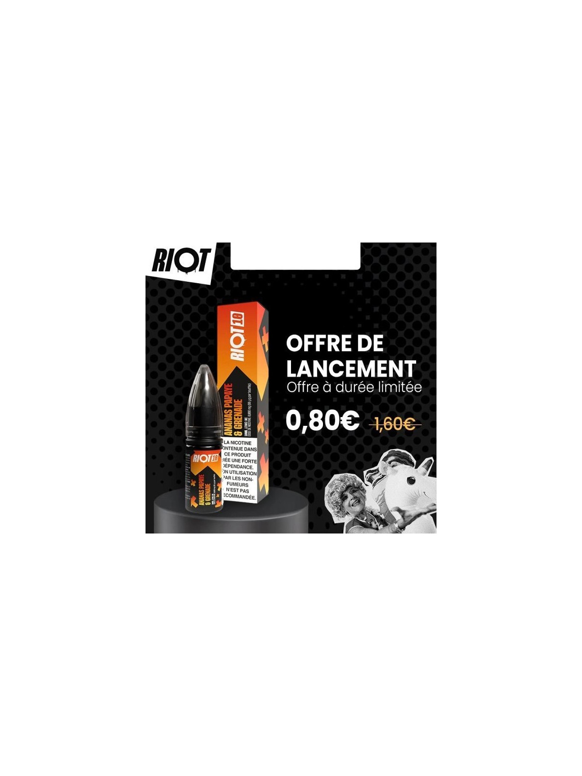 ANANAS PAPAYE GRENADE 10ML /10pcs - RIOT 10
