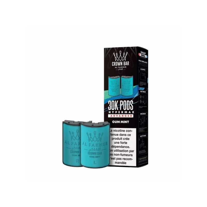 AL FAKHER Cartouches Hyper Max Advanced 6Mg / 2Pcs 30K