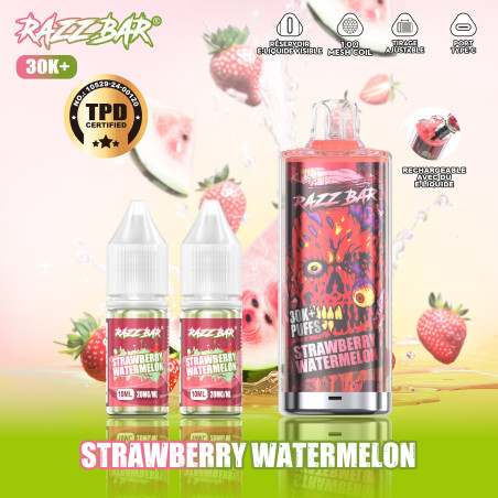 Razz Bar Strawberry Watermelon 30K