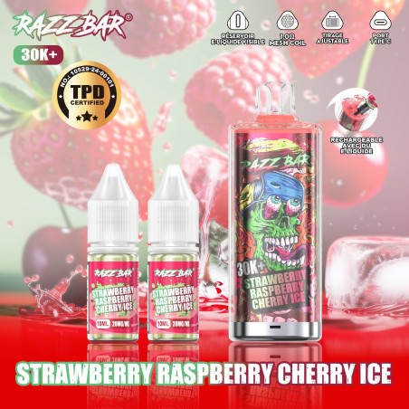 Razz Bar Strawberry Raspberry Cherry Ice 30K