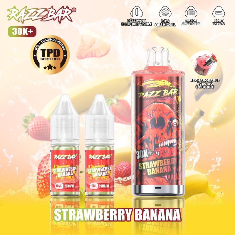 STRAWBERRY BANANA Razz Bar