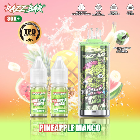 Razz Bar Pineapple Mango 30K