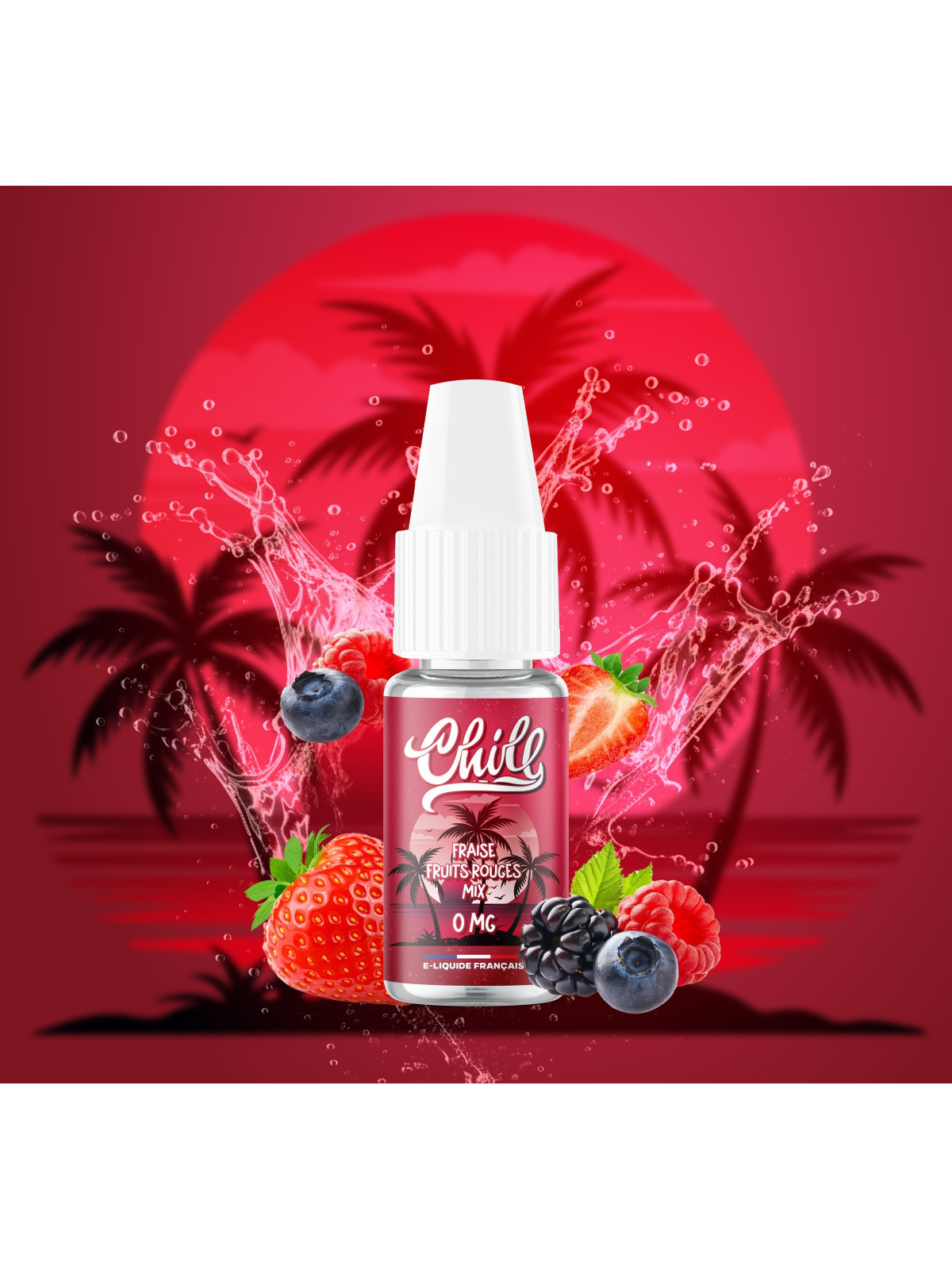 P-VAPOR Fraise Fruits Rouges Mix / 10Pcs